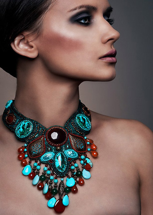 Beaded jewelry by  Irina Chikineva