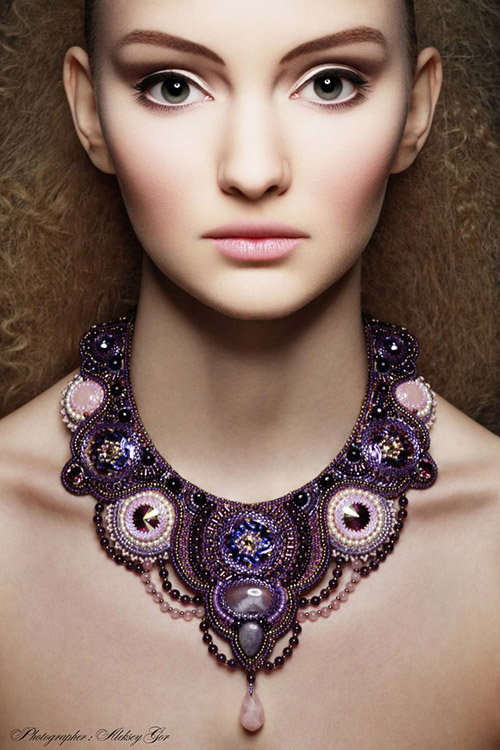 Beaded jewelry by  Irina Chikineva
