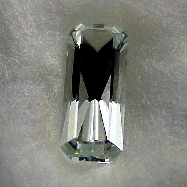 Goshenite cut crystal