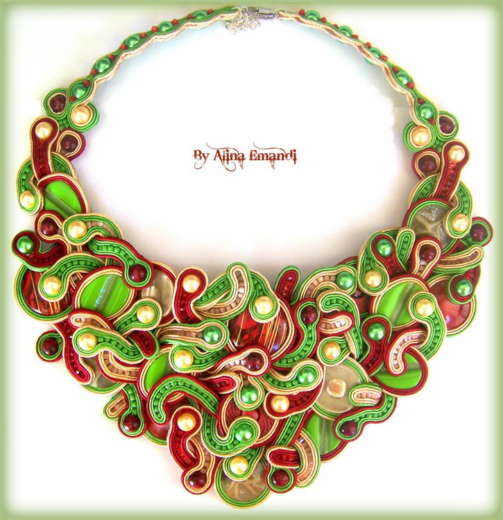 Soutache jewelry by Alina Emandi