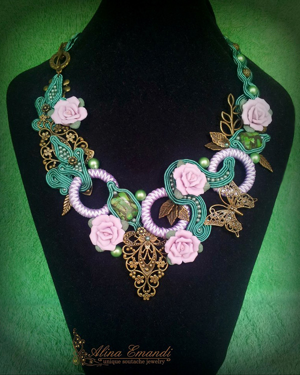 Soutache jewelry by Alina Emandi