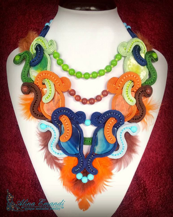Soutache jewelry by Alina Emandi