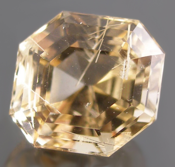 Faceted danburite, weight 3.51 carats