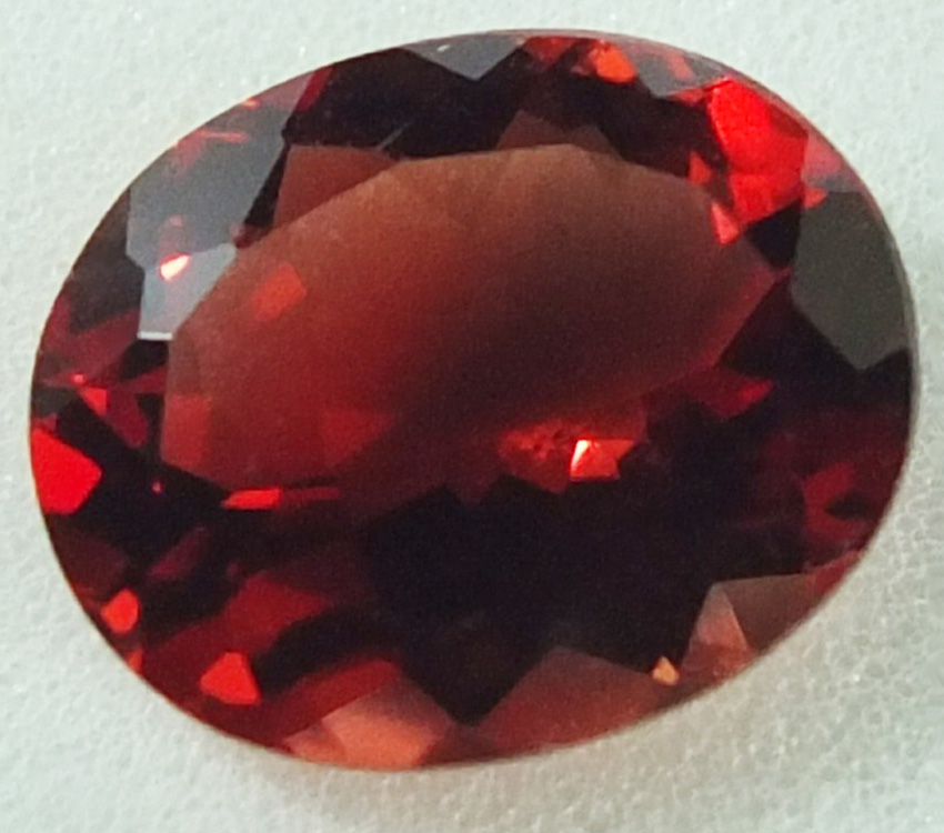 Faceted andesine, weight 2.30 carats