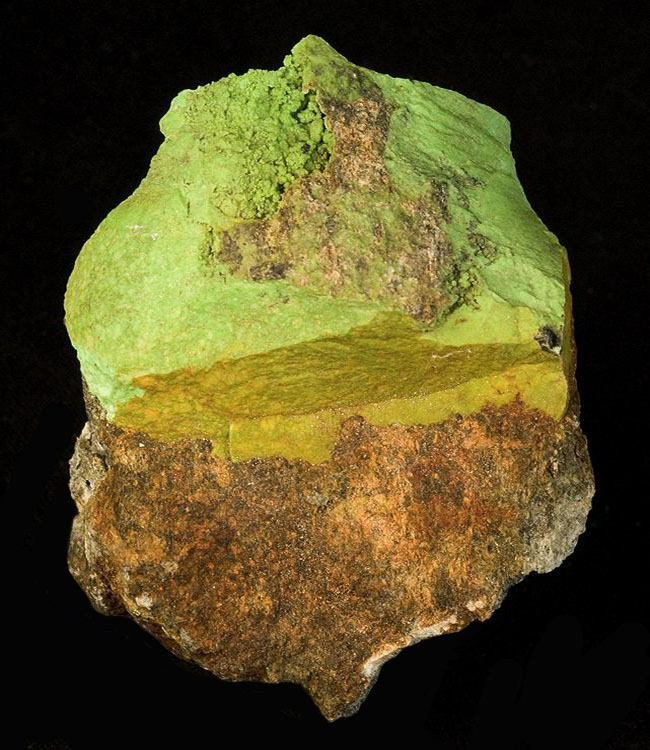 Gaspeite from Coolgardie Shire, Western Australia