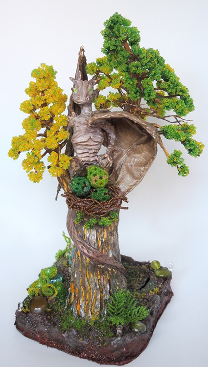 Ksenia Ivanova. Forest Dragon Nest Lamp: step by step