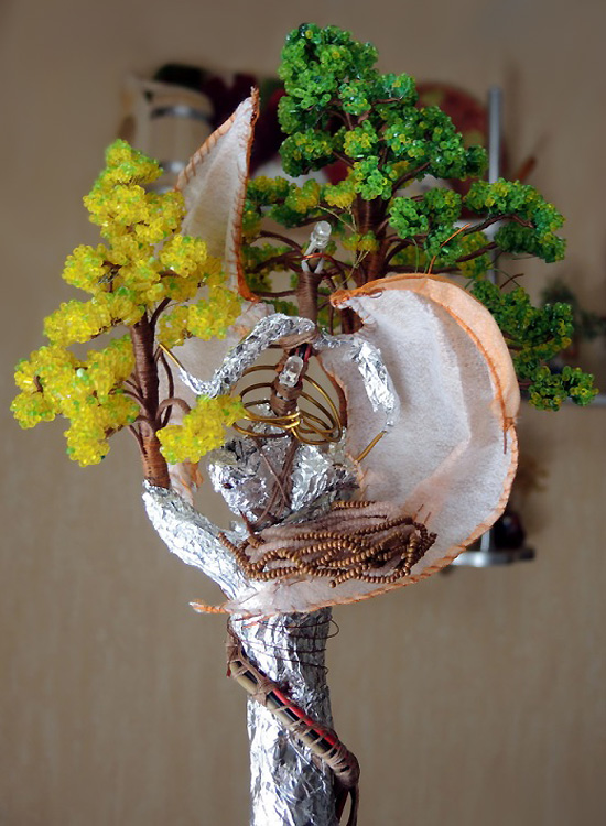 Ksenia Ivanova. Forest Dragon Nest Lamp: step by step