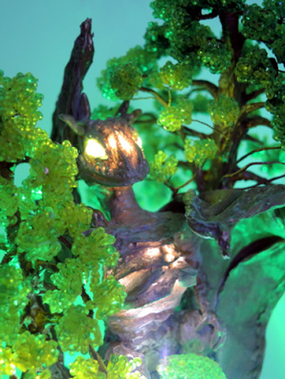 Ksenia Ivanova. Forest Dragon Nest Lamp: step by step