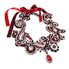 Red Velvet Waves Necklace