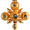 Georgian jewelry. Diamond & Gold Pendant