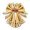 French Retro Ribbon Motif Double Clip