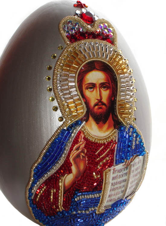 Beaded Easter eggs by Natalia Shnitser