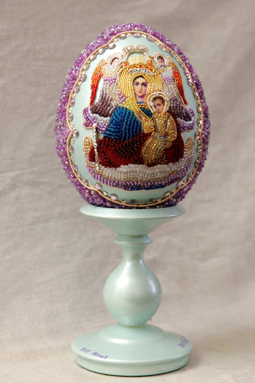 Beaded Easter eggs by Natalia Shnitser