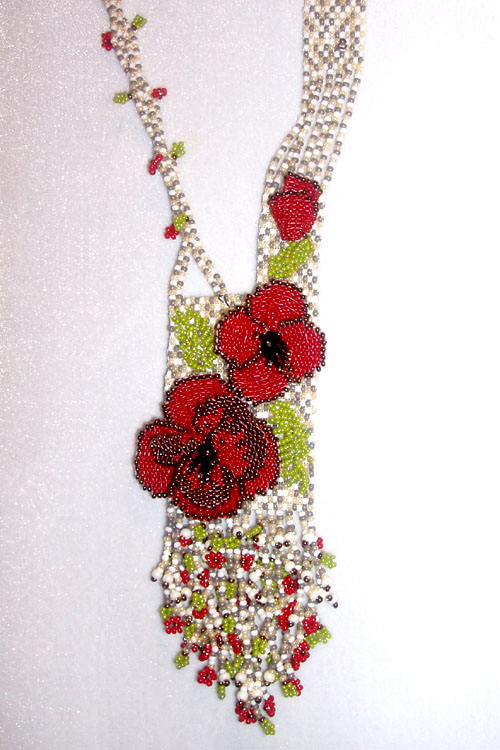 Beaded necklace by Galina Pchelkina