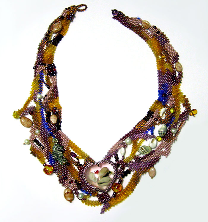 Beaded necklace by Natalia Berezovskaya