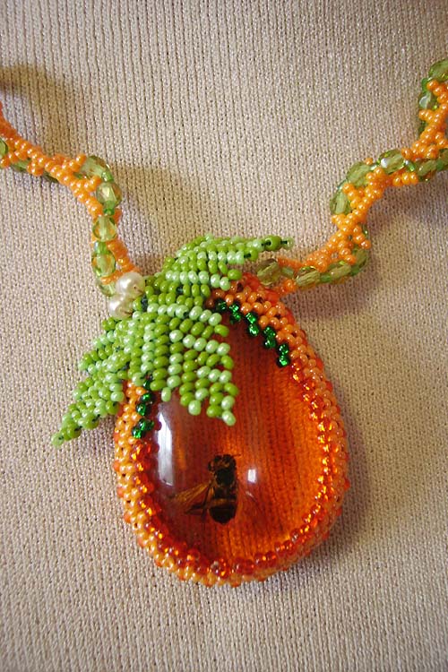 Beaded necklace by Natalia Berezovskaya