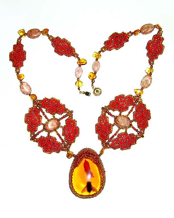 Beaded necklace by Natalia Berezovskaya