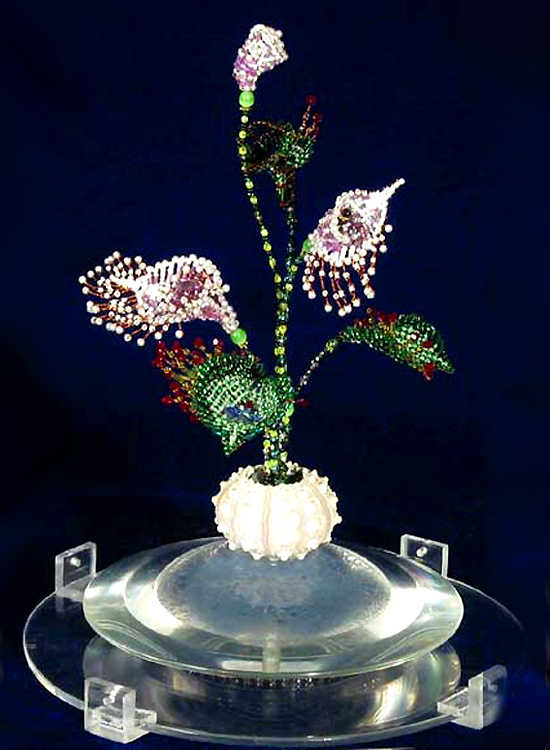 Beaded flowers by Natalia Bulba