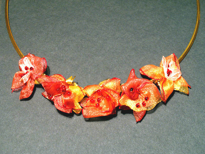 Organza and beads. Artwork by Lyuba Radomishenskaya
