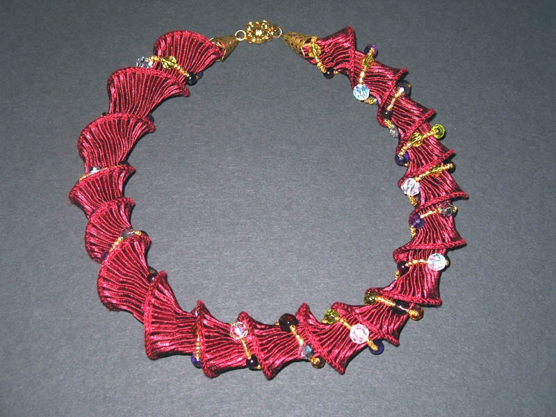 Organza and beads. Artwork by Lyuba Radomishenskaya
