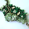 Jewelry in nephrite and beads by Albina Polyanskaya