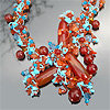 Shuttle tatting with beads objects by Alla Vizir