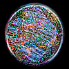 Dichroic glass cabochons by Linda Roberts