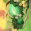 Necklace in turquoise by Albina Polyanskaya