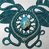 Micro-macrame jewelry by Jeanne Wertman