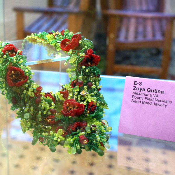 2008 Bead & Button Show - Bead Dreams Exhibition: Poppy Field Necklace